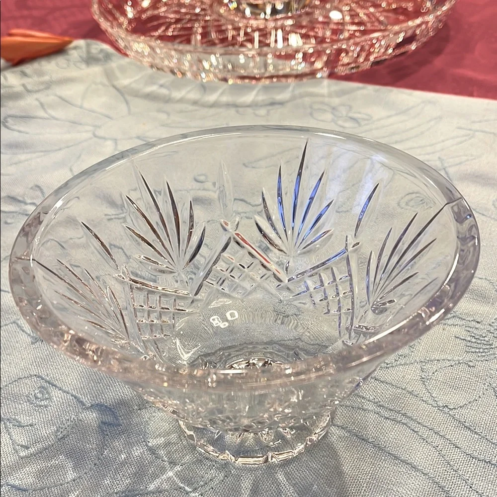 Elegant Marquis by Waterford Crystal Cut Glass Bowl 6” , stamped
